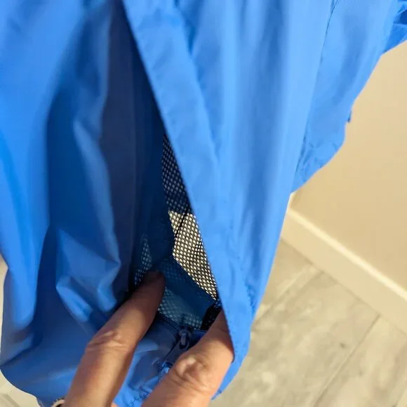 Columbia Switchback III Windbreaker Jacket Sky Blue Lightweight Hooded | XL NWOT - Picture 4 of 17